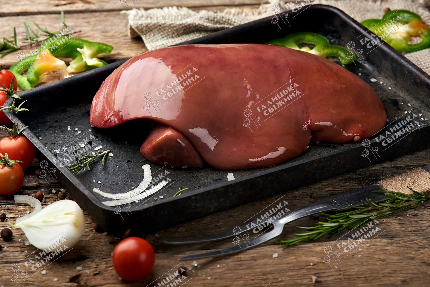 Печінка теляча охол