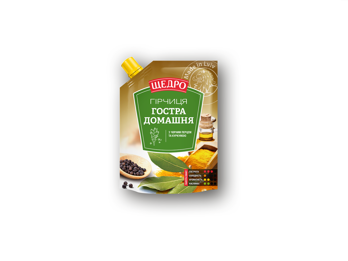 Гірчиця Гостра домашня д/п ТМ “Щедро”, 120 г